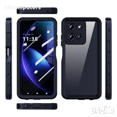 Motorola Moto G 5G (2025) REDPEPPER Водоустойчив / Удароустойчив Калъф + Скрийн Протектор – Черен, I, снимка 4 - Калъфи, кейсове - 50734192