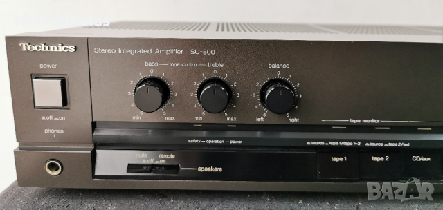 ТОП!!! стерео усилвател TECHNICS SU-800, снимка 4 - Ресийвъри, усилватели, смесителни пултове - 44711590