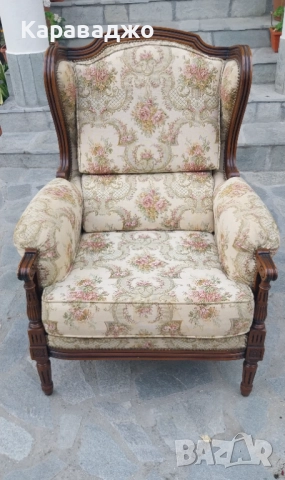 Фотьойл Луи XVI, снимка 3 - Дивани и мека мебел - 45771033