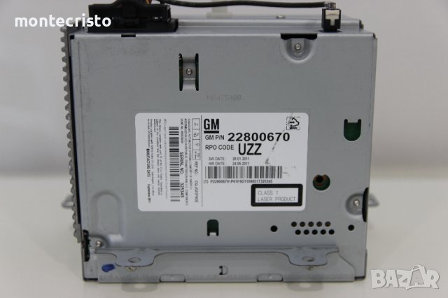 Radio CD player Opel Astra J (2009-2016г.) 22800670, снимка 3 - Аксесоари и консумативи - 41436501