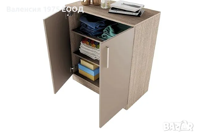 Скрин Сити 3009 дъб артисан или комбинация мока/ лате, снимка 8 - Скринове - 47352433