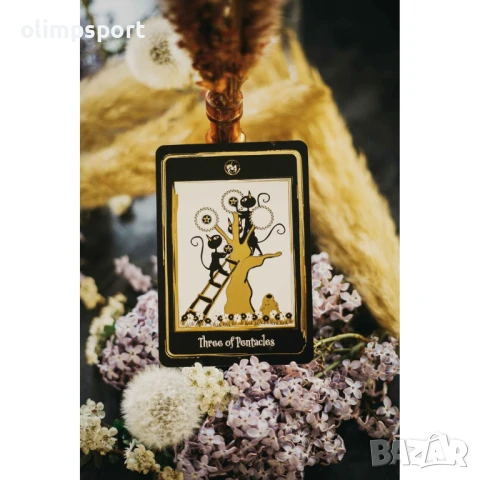 Карти Таро AGM Golden Black Cat , снимка 4 - Карти за игра - 51342711
