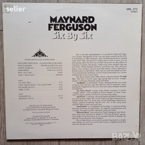 MAYNARD FERGUSON - SYX BY SIX Немско издание 1972г Стил:JAZZ Състояние на винила:EX / NEAR MINT Съст, снимка 5 - Грамофонни плочи - 41206225