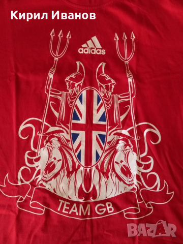 Оригинална тениска на Великобритания от Олимпийските игри, Адидас, L, снимка 2 - Тениски - 51932408