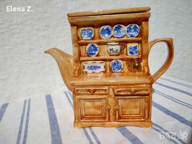 Малък чайник шкаф за чинии Синята Върба , снимка 9 - Декорация за дома - 53845269