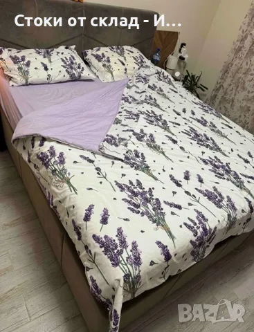 Комплект завивка, чаршаф +2 калъфки- Ранфорс , снимка 2 - Спално бельо - 55806794
