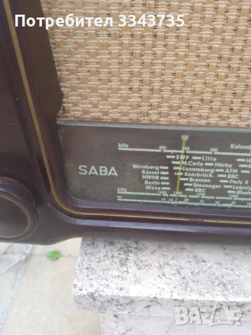 Лампово радио SABA TRIBERG GF52.работи., снимка 12 - Радиокасетофони, транзистори - 50287980