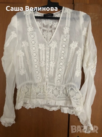 Блуза с бродерия Париж