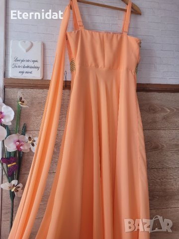 официална дълга рокля с камъчета , снимка 7 - Рокли - 44172881