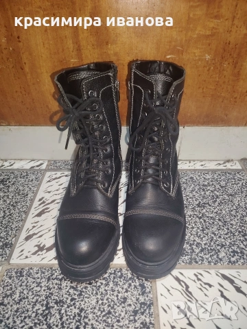 Дамски боти естествена кожа 37 н