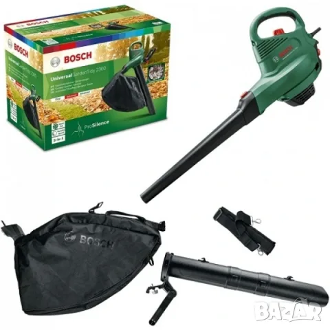 ЛИСТОСЪБИРАЧ BOSCH UNIVERSAL GARDEN TIDY 3000 W, МАКСИМУМ СКОРОСТ НА ИЗДУХВАНЕ 285 km/h , снимка 2 - Градинска техника - 55780184