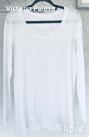 Луксозна бяла блуза MARC CAIN object for love , снимка 3 - Блузи с дълъг ръкав и пуловери - 52979307