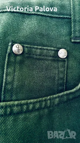 Зелени дънки MAC Германия, снимка 5 - Дънки - 48516615