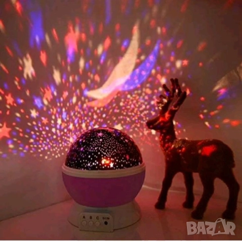 Нощна лампа детски планетариум