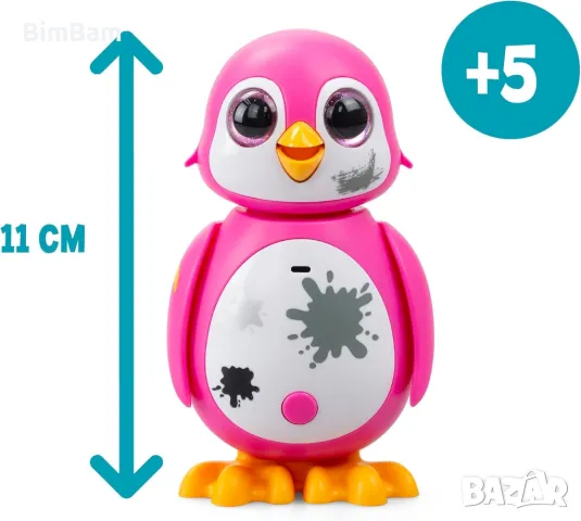 Интерактивна играчка Мини пингвин розов / син / черен - светлинни и звукови ефекти  / Silverlit , снимка 3 - Образователни игри - 49172589