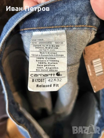 Оригинални нови дънки Carhartt, снимка 5 - Дънки - 51321603