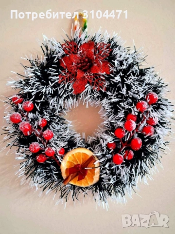 Коледни венци, ръчна изработка. , снимка 4 - Декорация за дома - 52208802