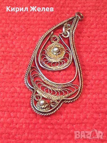 СТАРИНЕН МАЙСТОРСКА РАБОТА ФИЛИГРАННО СРЕБРО МЕДАЛЬОН 15513, снимка 9 - Антикварни и старинни предмети - 30331193