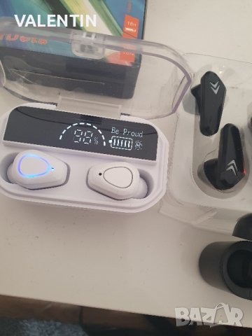 Блутут слушалки с преносимо зарядно, снимка 6 - Слушалки, hands-free - 41334139
