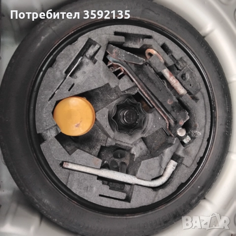 Резервна гума патерица 18 цола 5х112 комплект с оборудване 140лв.