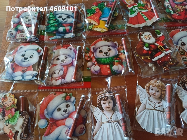 Коледни играчки за елха с късметче, снимка 5 - Декорация за дома - 52229726