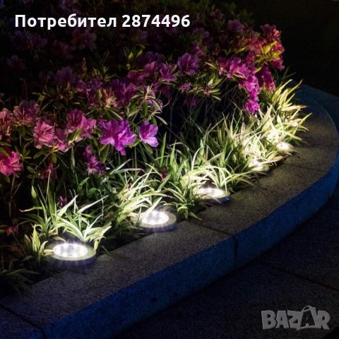 Соларни лампи за градина - плоски - код 3252, снимка 4 - Соларни лампи - 34510608
