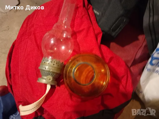 Газена петролна лампа от соца нова, снимка 4 - Настолни лампи - 56022955