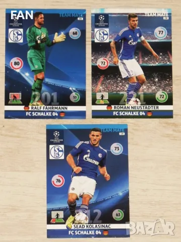 Комплект от 50 бр. футболни карти Панини /PANINI/ от Шампионска лига сезон 2014/15 Барселона, Шалке, снимка 10 - Фен артикули - 40022346