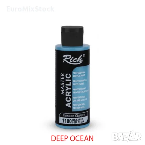 Комплект метални акрилни бои Rich Master Metallic Acrylic, 13 цвята х 60 мл, снимка 6 - Картини - 55911592