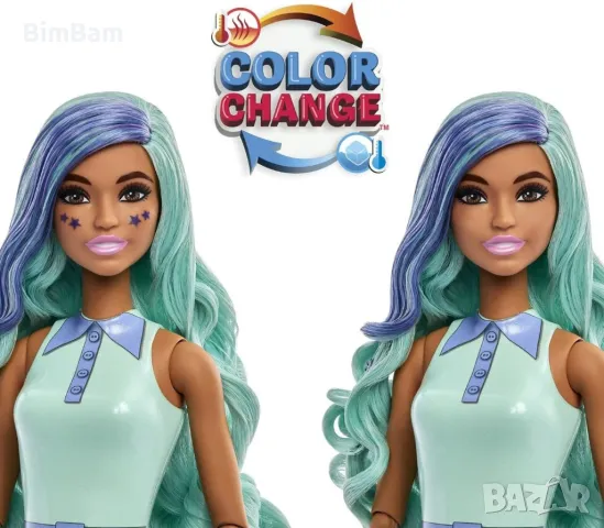 Оригинална ароматизирана кукла в чаша Barbie® Pop Reveal™Barbie - Green tea / Зелен чай / 8 изненади, снимка 5 - Кукли - 48266730
