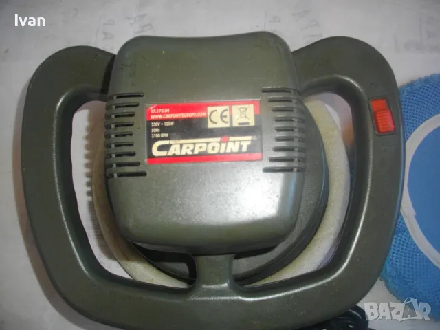 120W/ф240мм CAPROIT НИДЕРЛАНДСКА ЕЛЕКТРИЧЕСКА ПОЛИР ПАСТИР МАШИНА ПОЛИРАНЕ ПАСТИРАНЕ СТЪКЛА ФАРОВЕ, снимка 7 - Полирмашини - 48436542