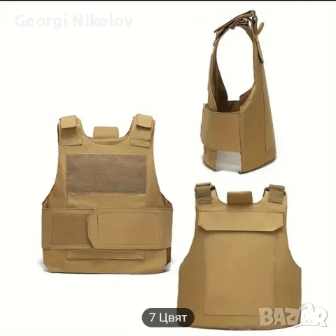 Тактическа жилетка-армейско зелено, снимка 3 - Екипировка - 48337028