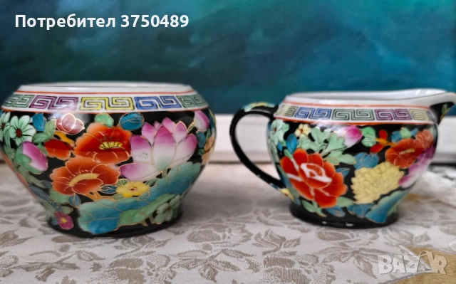 захарница и каничка, снимка 3 - Антикварни и старинни предмети - 53469734