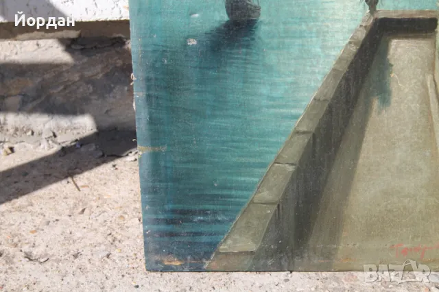 Стара картина масло върху платно, снимка 2 - Картини - 50085064