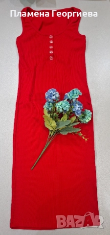 Дамска червена рокля