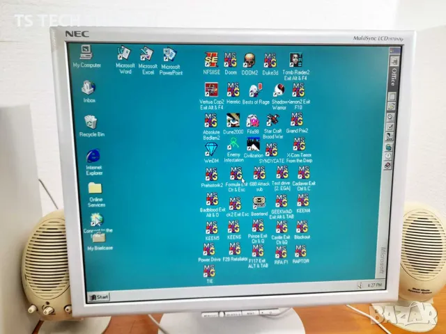 ⭐Продавам уникат ретро компютър Pentium MMX 166MHz с много игри!⭐, снимка 3 - Геймърски - 49396951