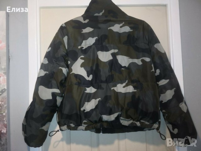 къса грейка пухенка камуфлаж H&M зимно яке маскировачно, снимка 1