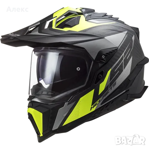 Чисто нова карбонова каска, LS2 MX701 C Explorer , размер L