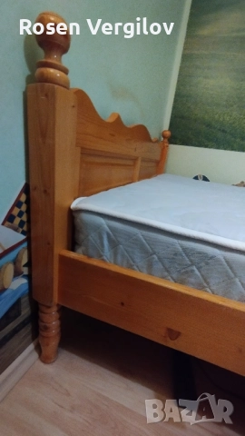 Спалня от масив със здрав матрак., снимка 2 - Спални и легла - 52666251