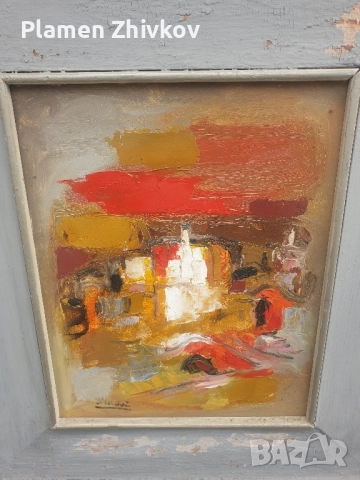 масло на картон , снимка 2 - Картини - 52332797