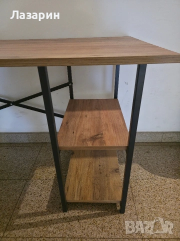 Офис маса с цвят дъб от MDF/МДФ, снимка 2 - Маси - 53583632