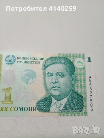 ТАДЖИКИСТАН БАНКНОТА , снимка 2 - Нумизматика и бонистика - 53847058