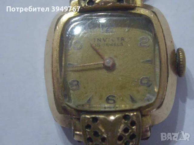 Стар позлатен дамски часовник, снимка 2 - Дамски - 47752371