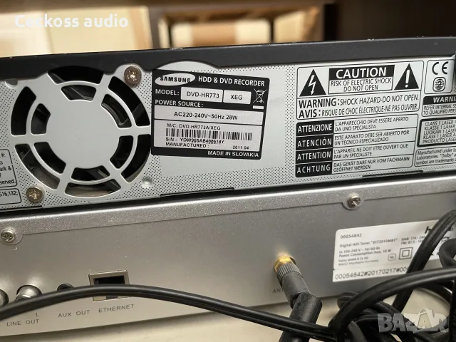 📀 Samsung DVD-HR773 – DVD/HDD рекордер с 160 GB HDD, снимка 4 - Ресийвъри, усилватели, смесителни пултове - 55874875