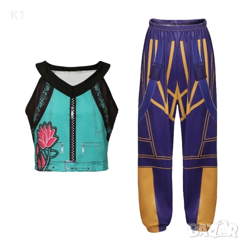 Детски костюм K-Pop Demon hunters, Кей Поп carnival costume Zoe Зоуи, снимка 3 - Други - 53044021