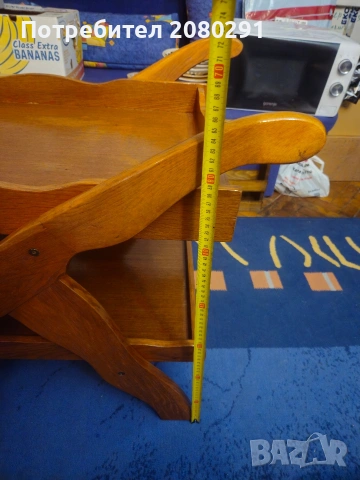 Дървена количка за сервине, декор и др. , снимка 4 - Антикварни и старинни предмети - 53787771