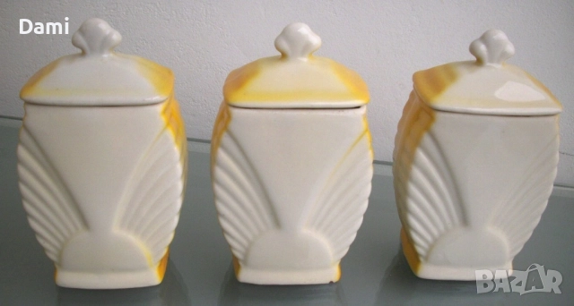 Сервиз за подправки български порцелан Коста Йорданов Видин 1957 год., снимка 7 - Антикварни и старинни предмети - 52912988