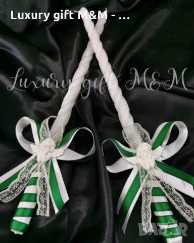 Свещи за кръщене / Свещи за сватба, снимка 4 - Сватбени аксесоари - 36079756