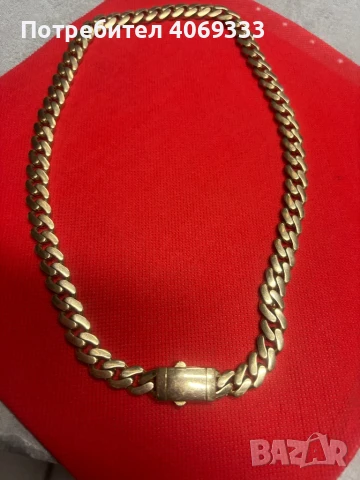 Златен ланец панцер 14 к 54см 42.46гр