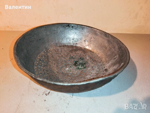 Старо бакърено сито 13, снимка 5 - Антикварни и старинни предмети - 52524577